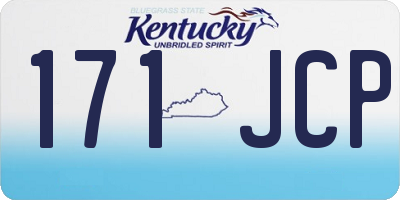 KY license plate 171JCP