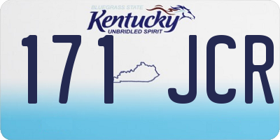 KY license plate 171JCR