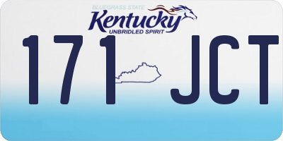 KY license plate 171JCT