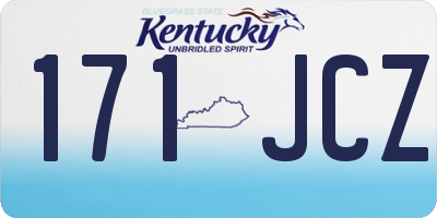 KY license plate 171JCZ