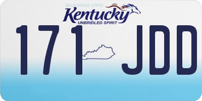 KY license plate 171JDD