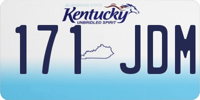 KY license plate 171JDM