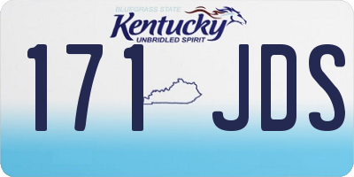 KY license plate 171JDS