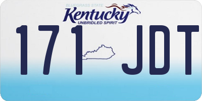 KY license plate 171JDT