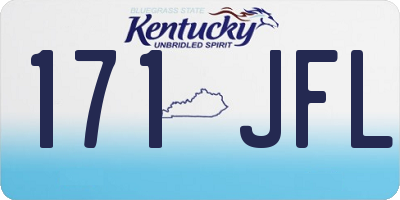 KY license plate 171JFL