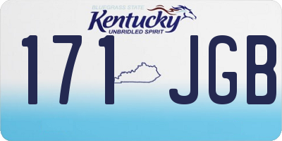 KY license plate 171JGB