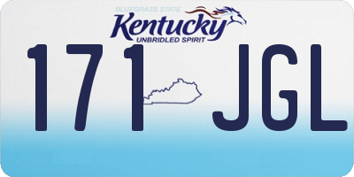 KY license plate 171JGL