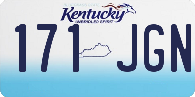 KY license plate 171JGN