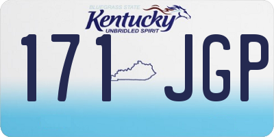 KY license plate 171JGP
