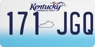 KY license plate 171JGQ