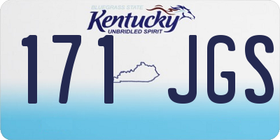 KY license plate 171JGS