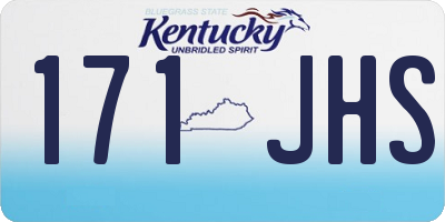 KY license plate 171JHS