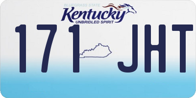 KY license plate 171JHT