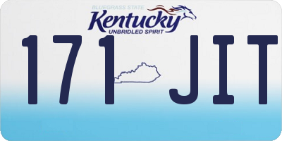 KY license plate 171JIT