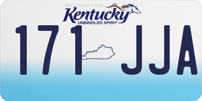 KY license plate 171JJA