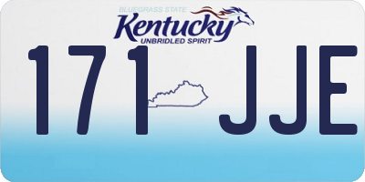 KY license plate 171JJE
