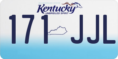 KY license plate 171JJL