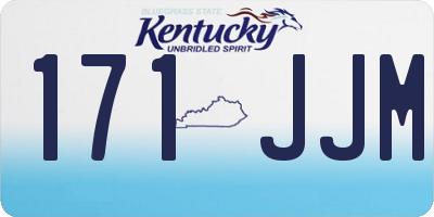 KY license plate 171JJM