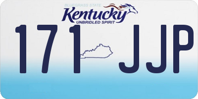 KY license plate 171JJP
