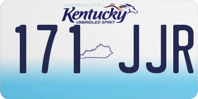 KY license plate 171JJR