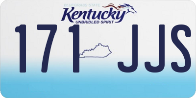 KY license plate 171JJS