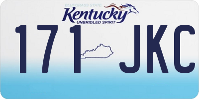 KY license plate 171JKC