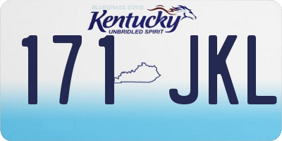 KY license plate 171JKL
