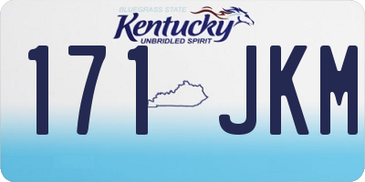 KY license plate 171JKM