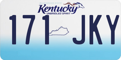 KY license plate 171JKY