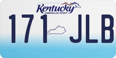 KY license plate 171JLB