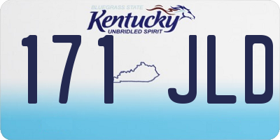 KY license plate 171JLD