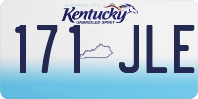 KY license plate 171JLE