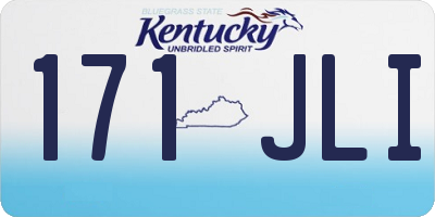 KY license plate 171JLI