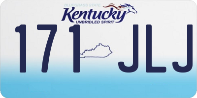 KY license plate 171JLJ