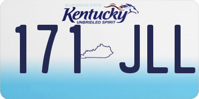 KY license plate 171JLL