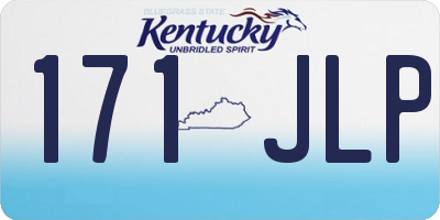 KY license plate 171JLP