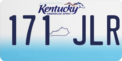 KY license plate 171JLR