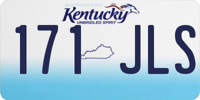 KY license plate 171JLS
