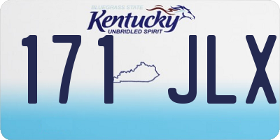 KY license plate 171JLX