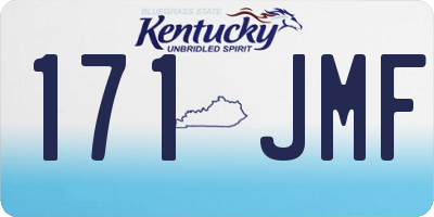 KY license plate 171JMF