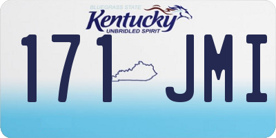 KY license plate 171JMI