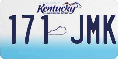 KY license plate 171JMK