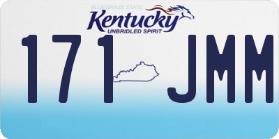 KY license plate 171JMM
