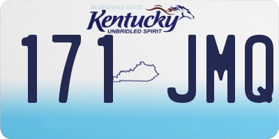 KY license plate 171JMQ