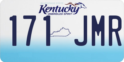 KY license plate 171JMR