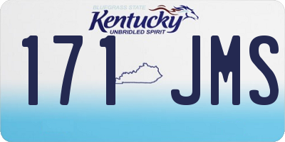 KY license plate 171JMS