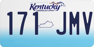 KY license plate 171JMV