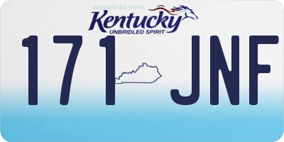 KY license plate 171JNF