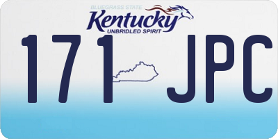 KY license plate 171JPC