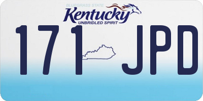 KY license plate 171JPD